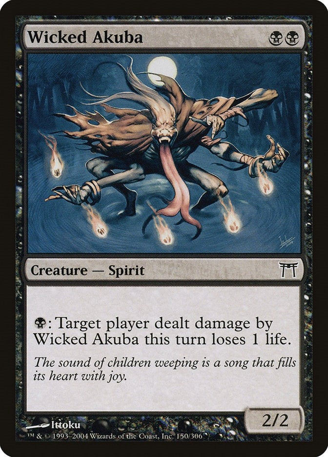 Wicked Akuba (150) [CHK] - MTG Single