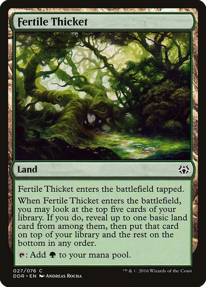Fertile Thicket (27) [DDR] - MTG Single