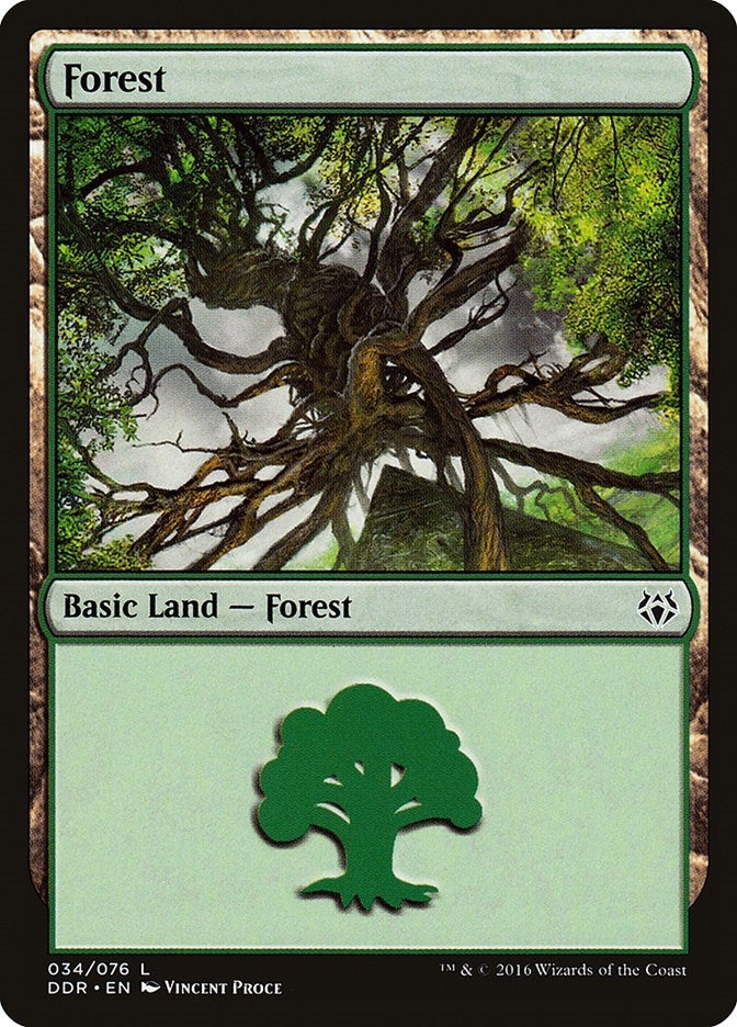 Forest (034) (34) [DDR] - MTG Single