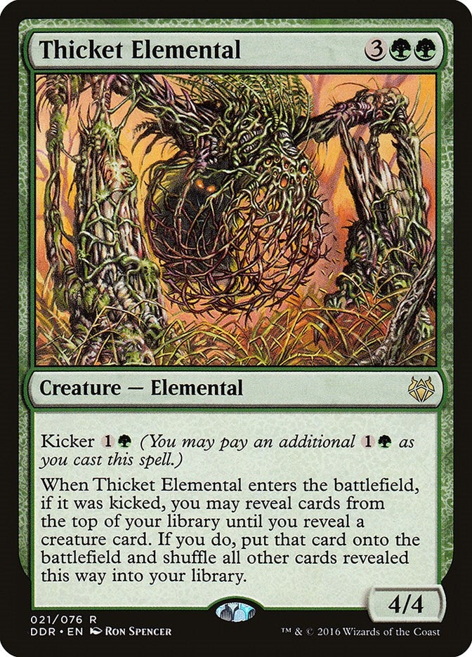Thicket Elemental (21) [DDR] - MTG Single