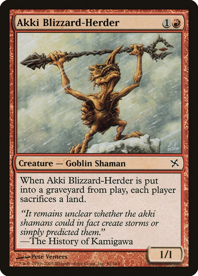 Akki Blizzard-Herder (91) [BOK] - MTG Single