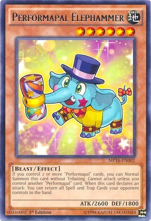 Performapal Elephammer (16002) (MP16) - YuGiOh Single