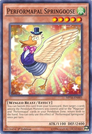 Performapal Springoose (16005) (MP16) - YuGiOh Single