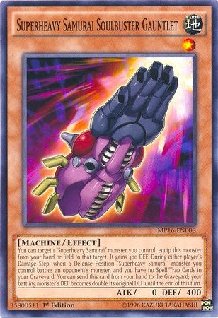 Superheavy Samurai Soulbuster Gauntlet (16008) (MP16) - YuGiOh Single