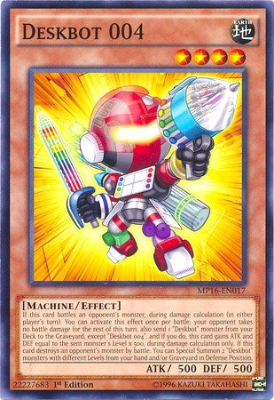 Deskbot 004 (16017) (MP16) - YuGiOh Single
