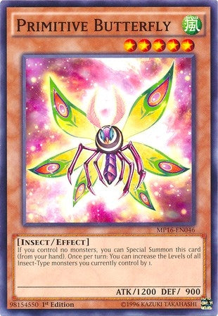 Primitive Butterfly (16046) (MP16) - YuGiOh Single