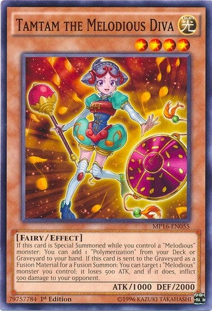 Tamtam the Melodious Diva (16055) (MP16) - YuGiOh Single