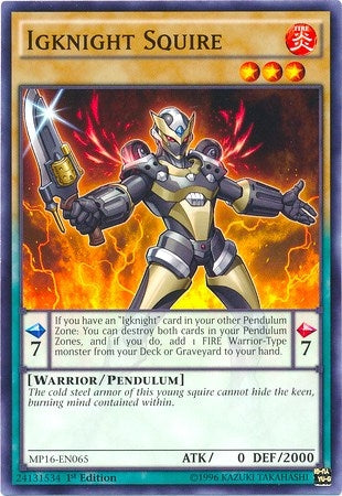 Igknight Squire (16065) (MP16) - YuGiOh Single
