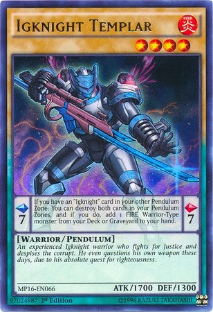 Igknight Templar (16066) (MP16) - YuGiOh Single