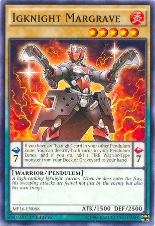 Igknight Margrave (16068) (MP16) - YuGiOh Single