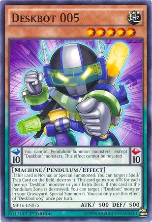 Deskbot 005 (16075) (MP16) - YuGiOh Single