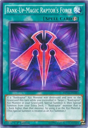 Rank-Up-Magic Raptor’s Force (16083) (MP16) - YuGiOh Single