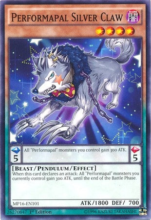 Performapal Silver Claw (16101) (MP16) - YuGiOh Single