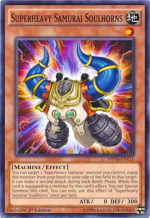 Superheavy Samurai Soulhorns (16111) (MP16) - YuGiOh Single