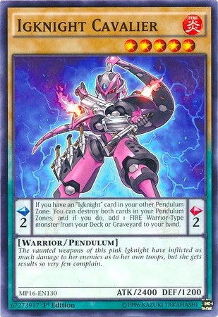 Igknight Cavalier (16130) (MP16) - YuGiOh Single