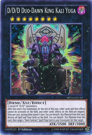 D/D/D Duo-Dawn King Kali Yuga (16143) (MP16) - YuGiOh Single