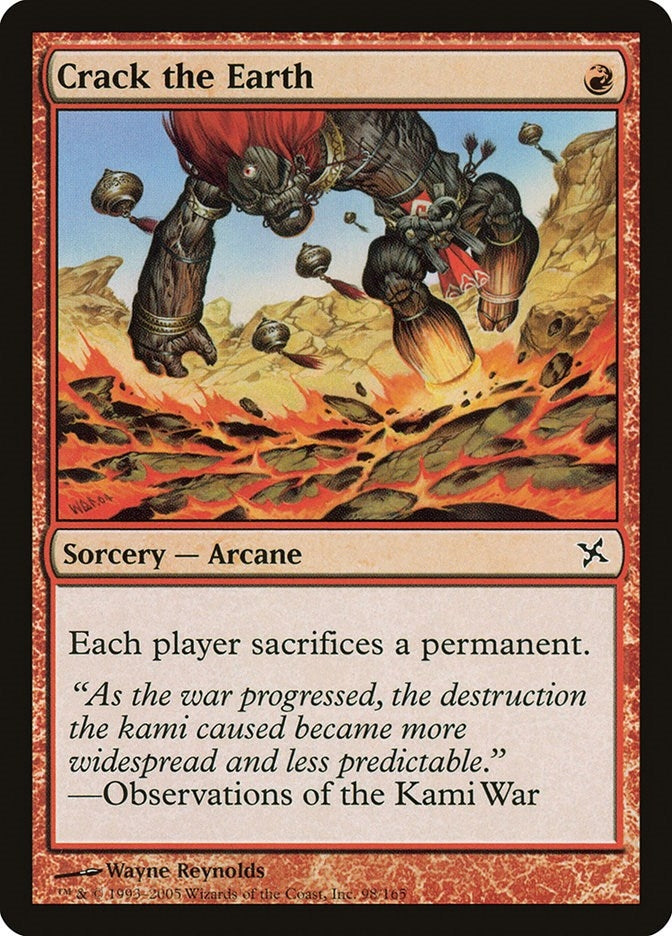 Crack the Earth (98) [BOK] - MTG Single