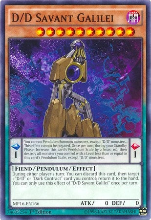 D/D Savant Galilei (16166) (MP16) - YuGiOh Single