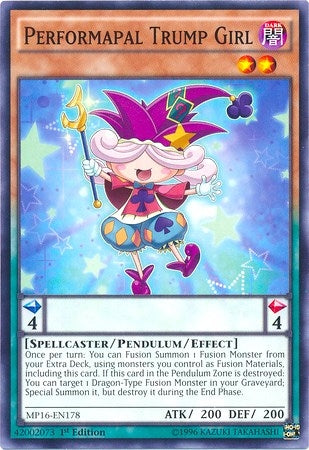 Performapal Trump Girl (16178) (MP16) - YuGiOh Single