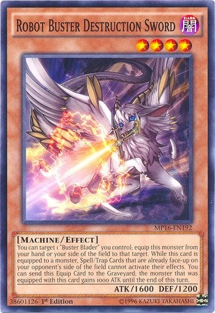 Robot Buster Destruction Sword (16192) (MP16) - YuGiOh Single