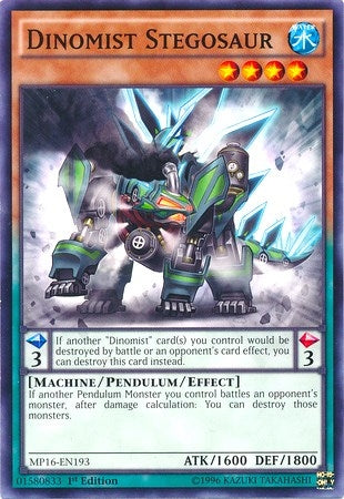 Dinomist Stegosaur (16193) (MP16) - YuGiOh Single