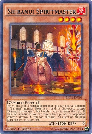 Shiranui Spiritmaster (16201) (MP16) - YuGiOh Single