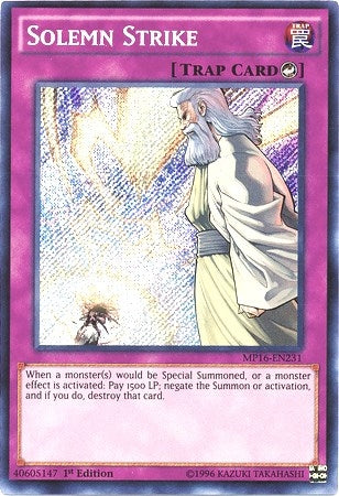 Solemn Strike (16231) (MP16) - YuGiOh Single