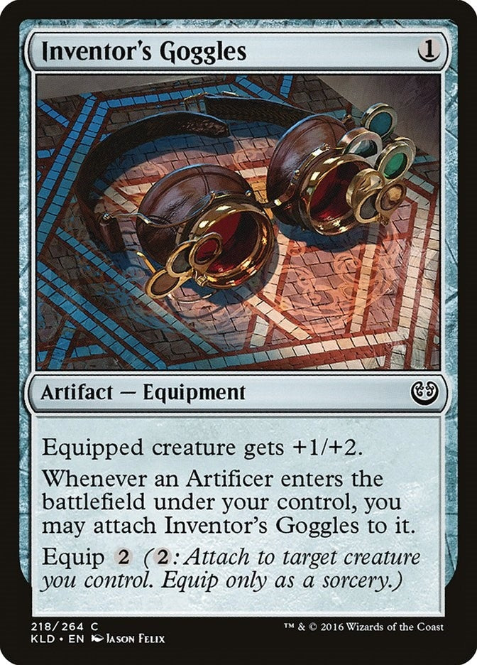Inventor’s Goggles (218) [KLD] - MTG Single