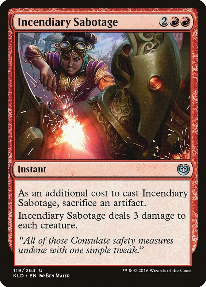 Incendiary Sabotage (119) [KLD] - MTG Single