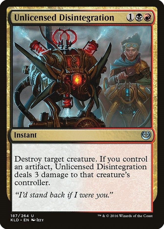 Unlicensed Disintegration (187) [KLD] - MTG Single