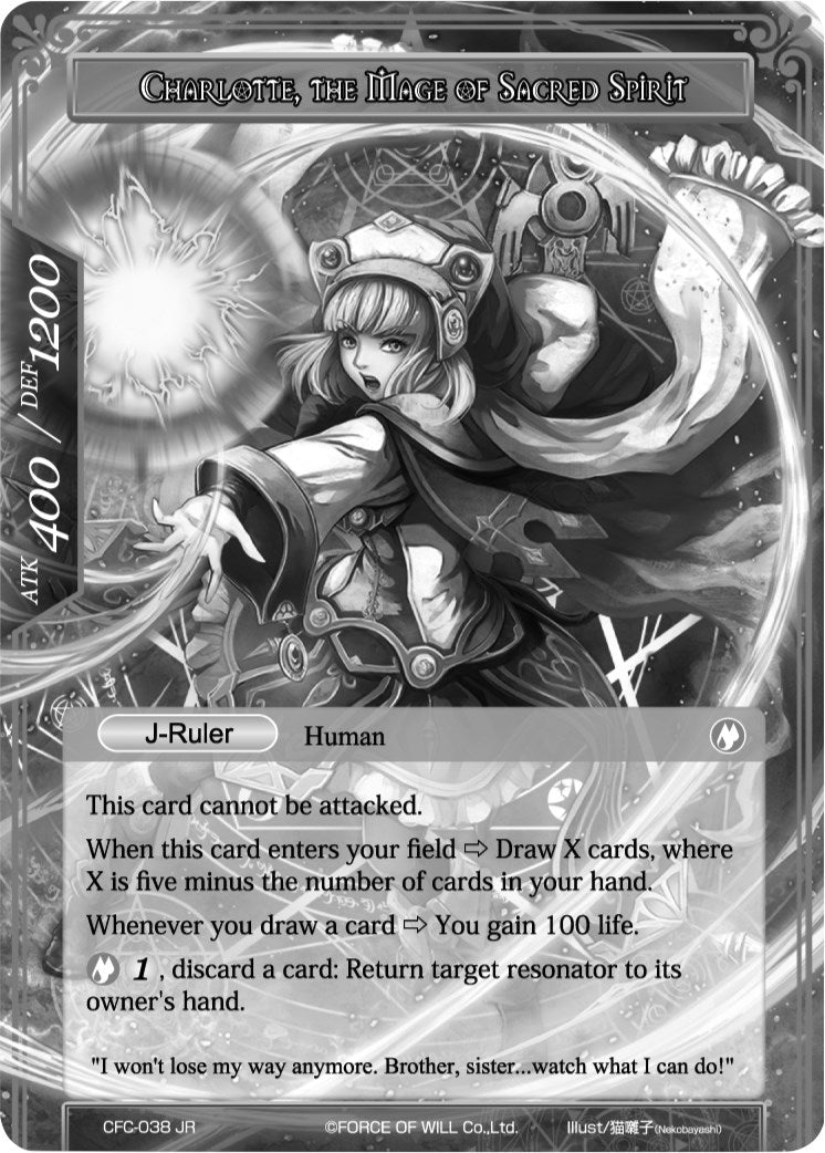 Charlotte Determined Girl // Charlotte the Mage of Sacred Spirit (Uber Rare) (38) [CFC] - Force of Will Single