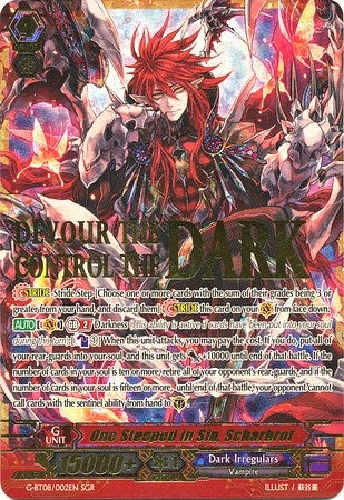 One Steeped in Sin Scharhrot (SGR) (8002) [G-BT08] - Cardfight Vanguard Single