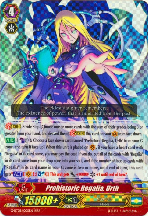 Prehistoric Regalia Urth (8005) [G-BT08] - Cardfight Vanguard Single