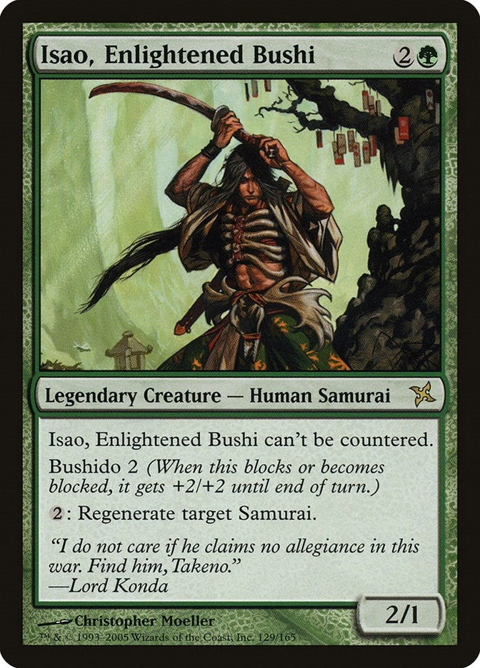 Isao Enlightened Bushi (129) [BOK] - MTG Single