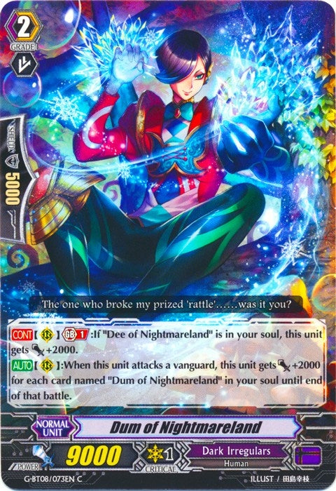 Dum of Nightmareland (8073) [G-BT08] - Cardfight Vanguard Single