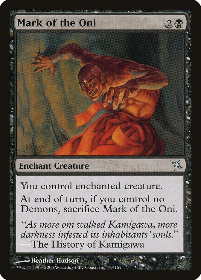 Mark of the Oni (73) [BOK] - MTG Single
