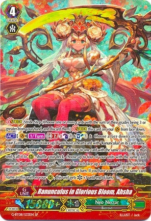 Ranunculus in Glorious Bloom Ahsha (SP) (833) [G-BT08] - Cardfight Vanguard Single