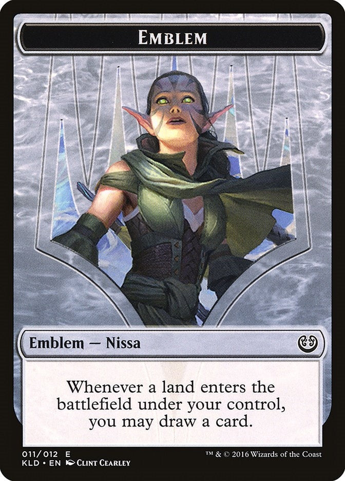 Emblem - Nissa Vital Force (0) [KLD] - MTG Single