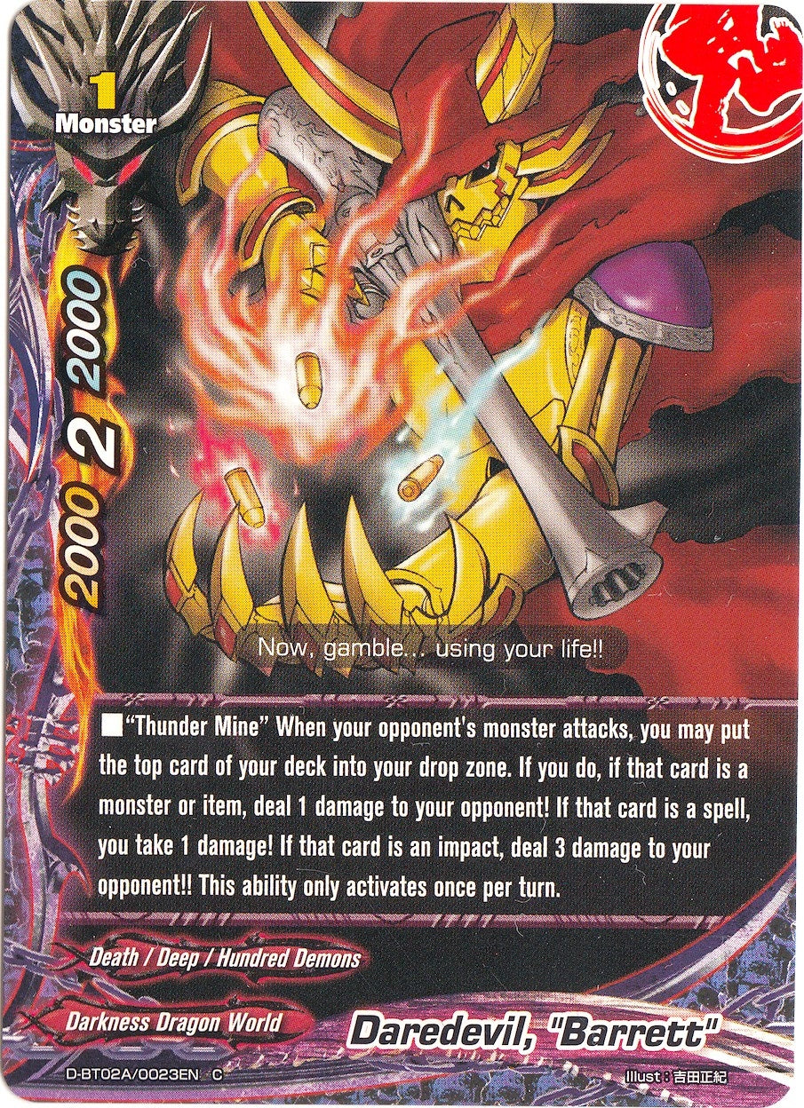 Daredevil ’Barrett’ (20023) [D-BT02A] - Future Card BuddyFight Single