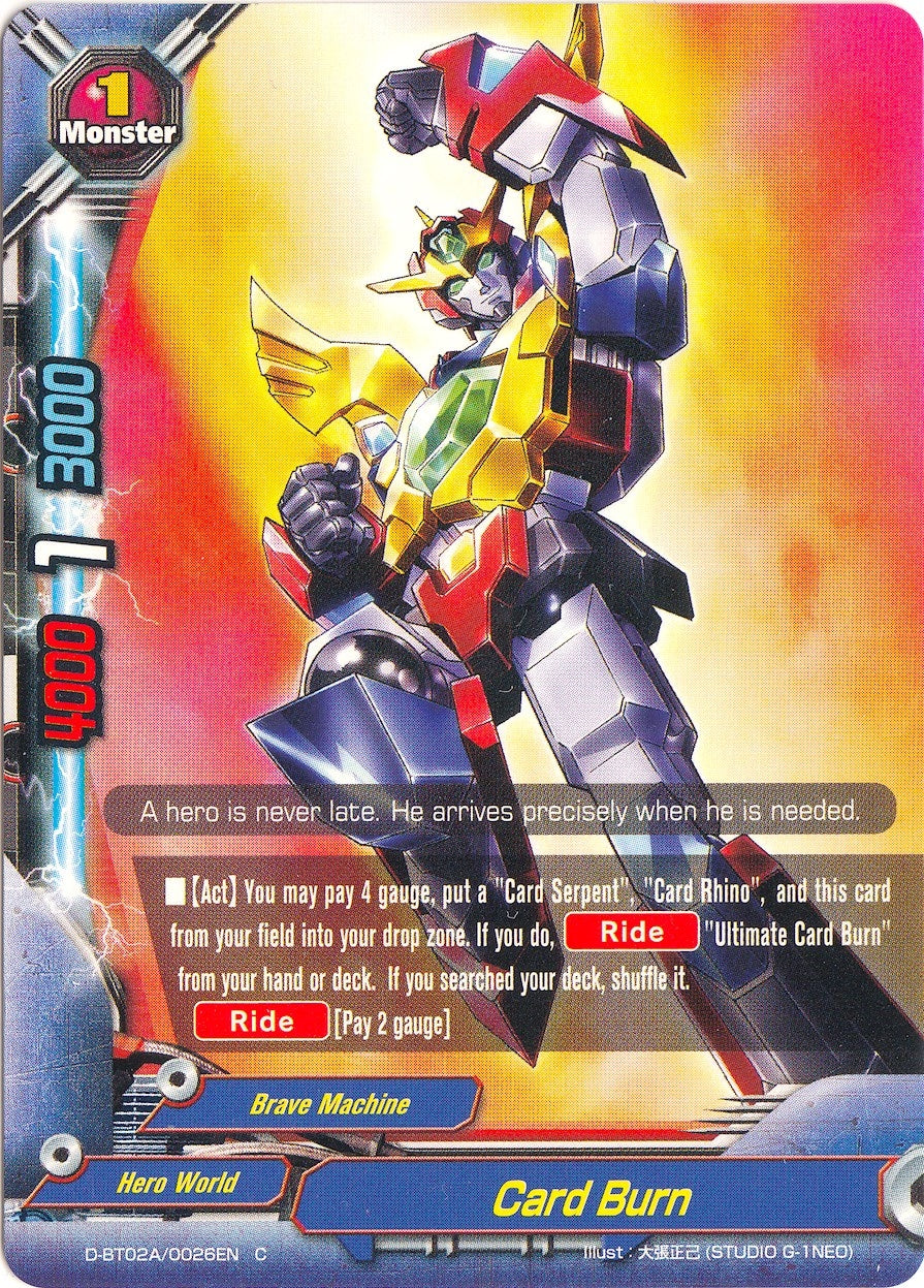 Card Burn (20026) [D-BT02A] - Future Card BuddyFight Single