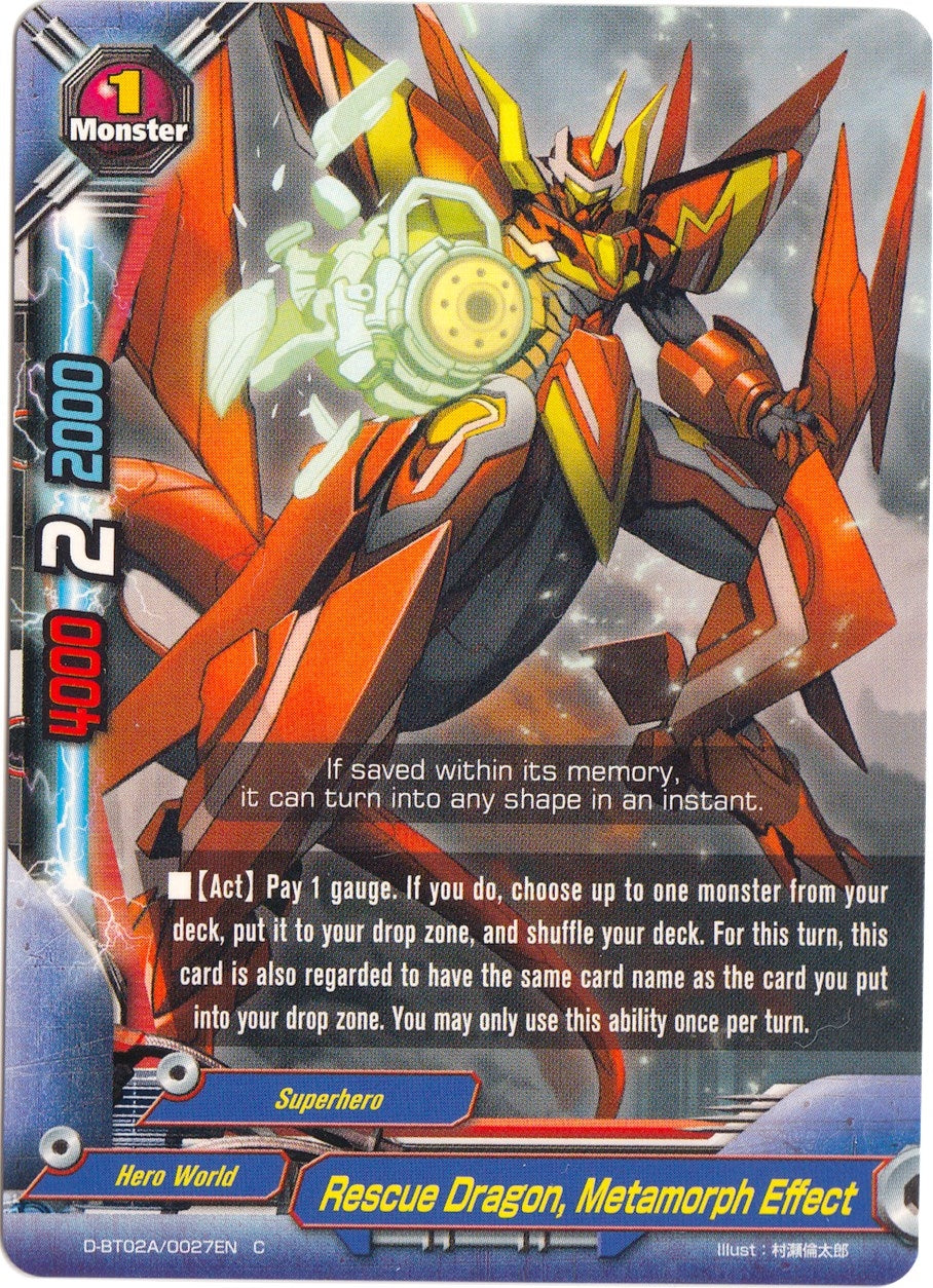 Rescue Dragon Metamorph Effect (20027) [D-BT02A] - Future Card BuddyFight Single