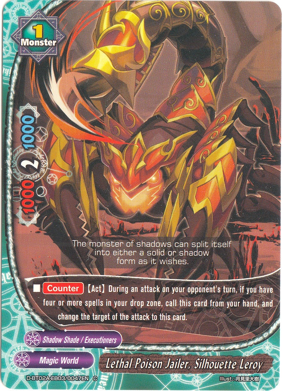 Lethal Poison Jailer Silhouette Leroy (2030047) [D-BT02A] - Future Card BuddyFight Single