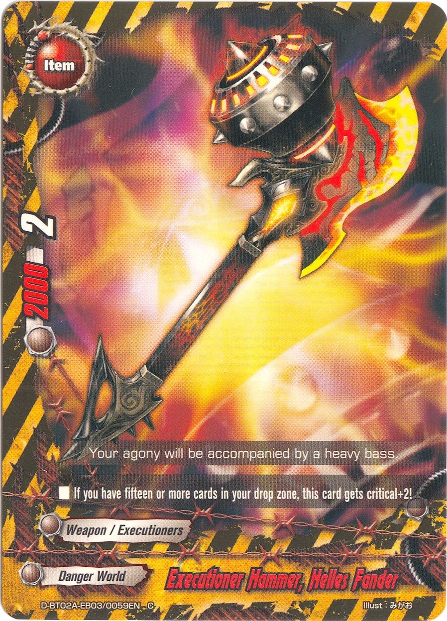 Executioner Hammer Helles Fander (2030059) [D-BT02A] - Future Card BuddyFight Single