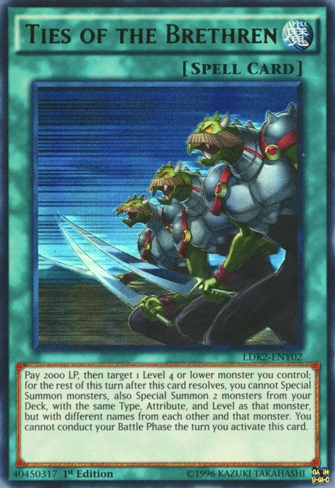 Ties of the Brethren (202) (LDK2) - YuGiOh Single