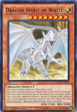 Dragon Spirit of White (202) (LDK2) - YuGiOh Single