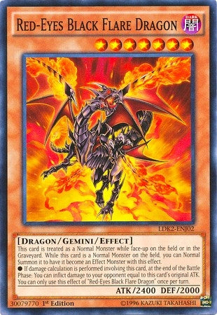 Red-Eyes Black Flare Dragon (202) (LDK2) - YuGiOh Single