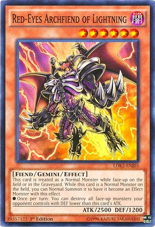 Red-Eyes Archfiend of Lightning (203) (LDK2) - YuGiOh Single