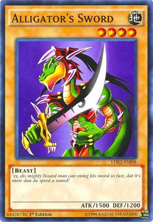 Alligator’s Sword (208) (LDK2) - YuGiOh Single