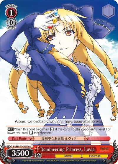 Domineering Princess Luvia (4019) [PI/EN-S04] - Weiss Schwarz Single