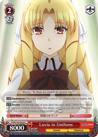 Luvia in Uniform (4024) [PI/EN-S04] - Weiss Schwarz Single